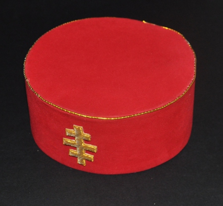 Knights Templar - Grand Master - Red Cap & Badge